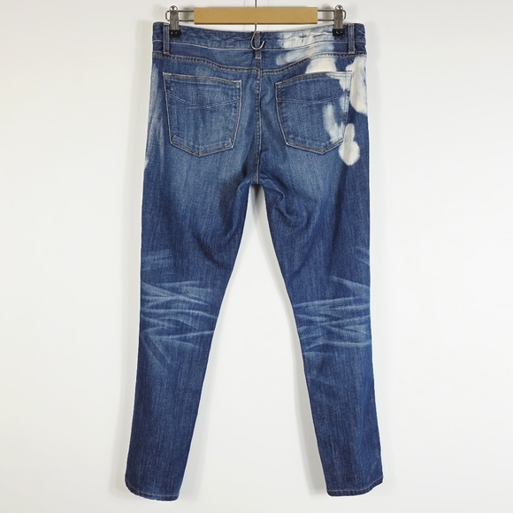GAP Always Skinny Blue Bleached Acid Denim Jeans Women's Size 29/8 - Picture 5 of 6